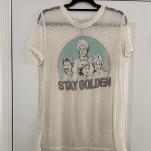 Stay Golden Graphic Tee - Cream